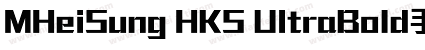 MHeiSung HKS UltraBold手机版字体转换